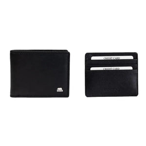 Gift Set - Sleek and Secure: Men's Wallet and Card Holder Gift Set - Brown Bear