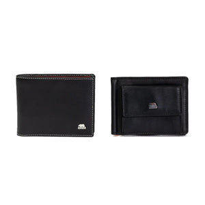 Gift Set - Sleek and Secure: Men's Wallet and Card Holder Gift Set - Brown Bear
