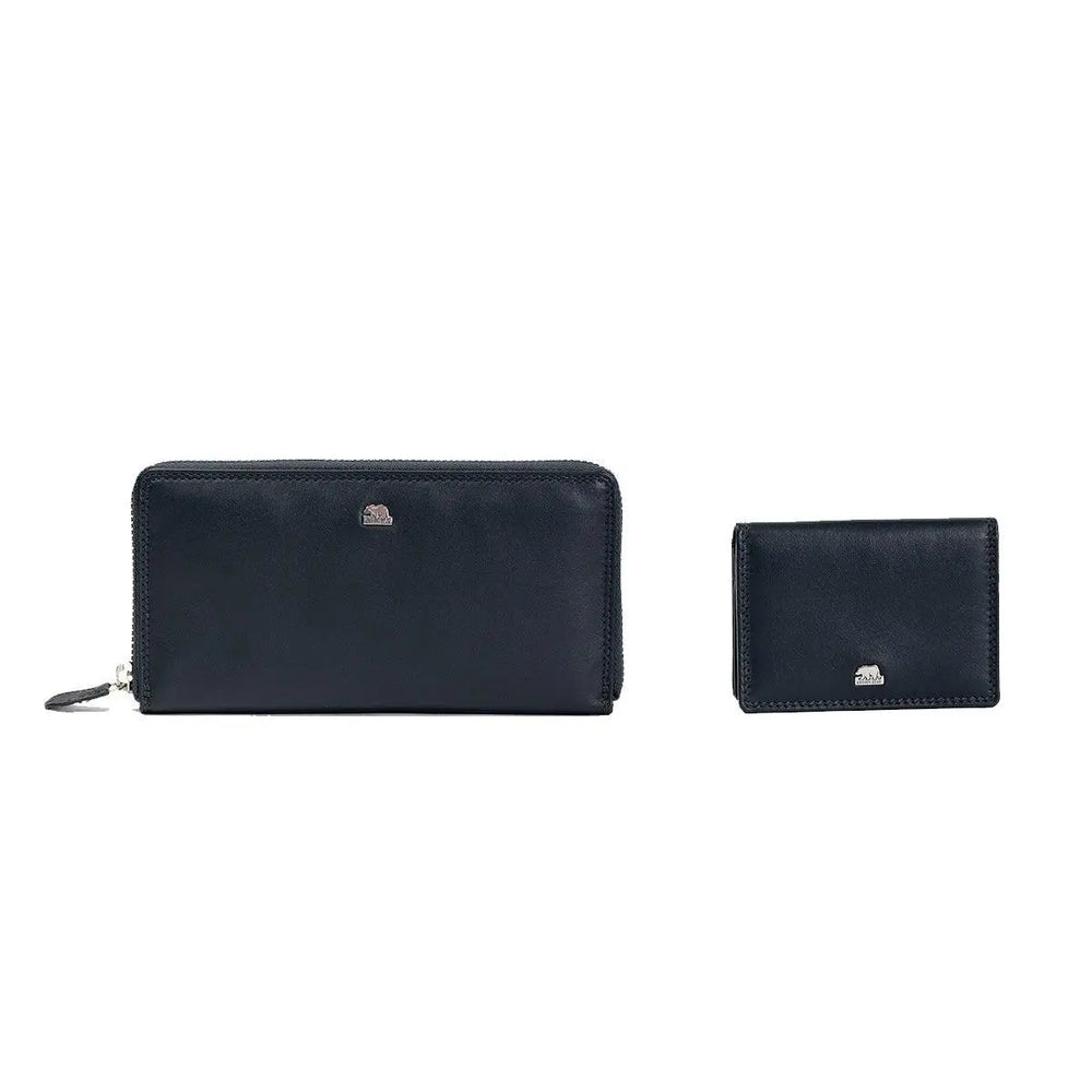 Gift Set : Stylish Essentials: Women's Wallet & Card Holder Gift Set - Brown Bear
