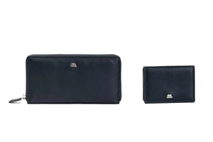 Gift Set : Stylish Essentials: Women's Wallet & Card Holder Gift Set - Brown Bear