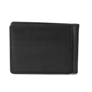 Leather Money-Clip Holder with RFID Protection in Genuine Leather - Brown Bear