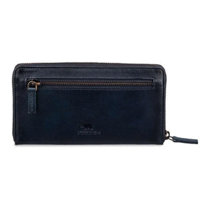 Manhattan Ladies Wallet in Genuine Leather - Brown Bear