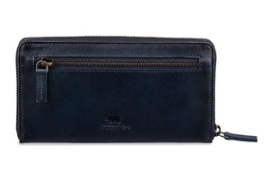 Manhattan Ladies Wallet in Genuine Leather - Brown Bear