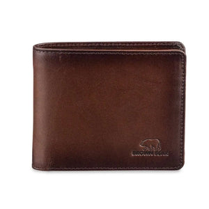 Manhattan Men’s Wallet with Coin Pocket, ID and RFID Technology - Brown Bear