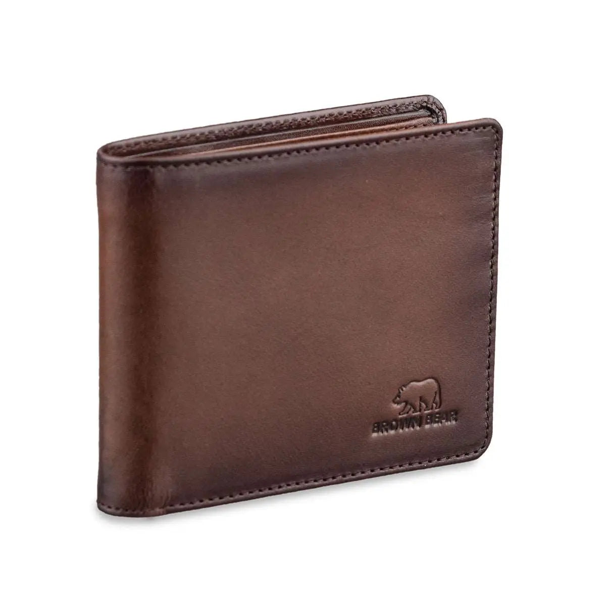 Wallet with Coin Pocket Manhattan Men s Luxury Wallet Brown Bear