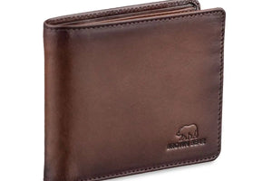 Manhattan Men’s Wallet with Coin Pocket, ID and RFID Technology - Brown Bear