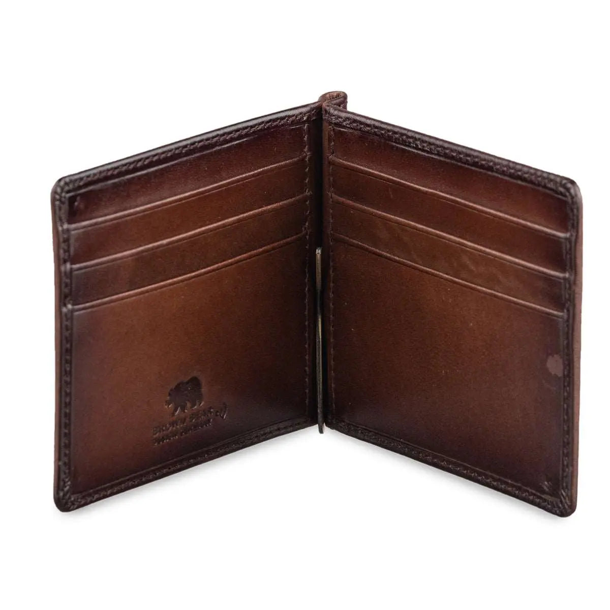 Manhattan Money Clip in Brown in Genuine Leather - Brown Bear