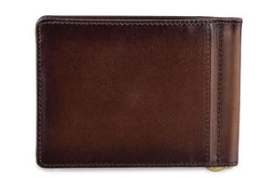 Manhattan Money Clip in Brown in Genuine Leather - Brown Bear