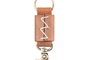 Max Key Holder in Genuine Leather - Brown Bear