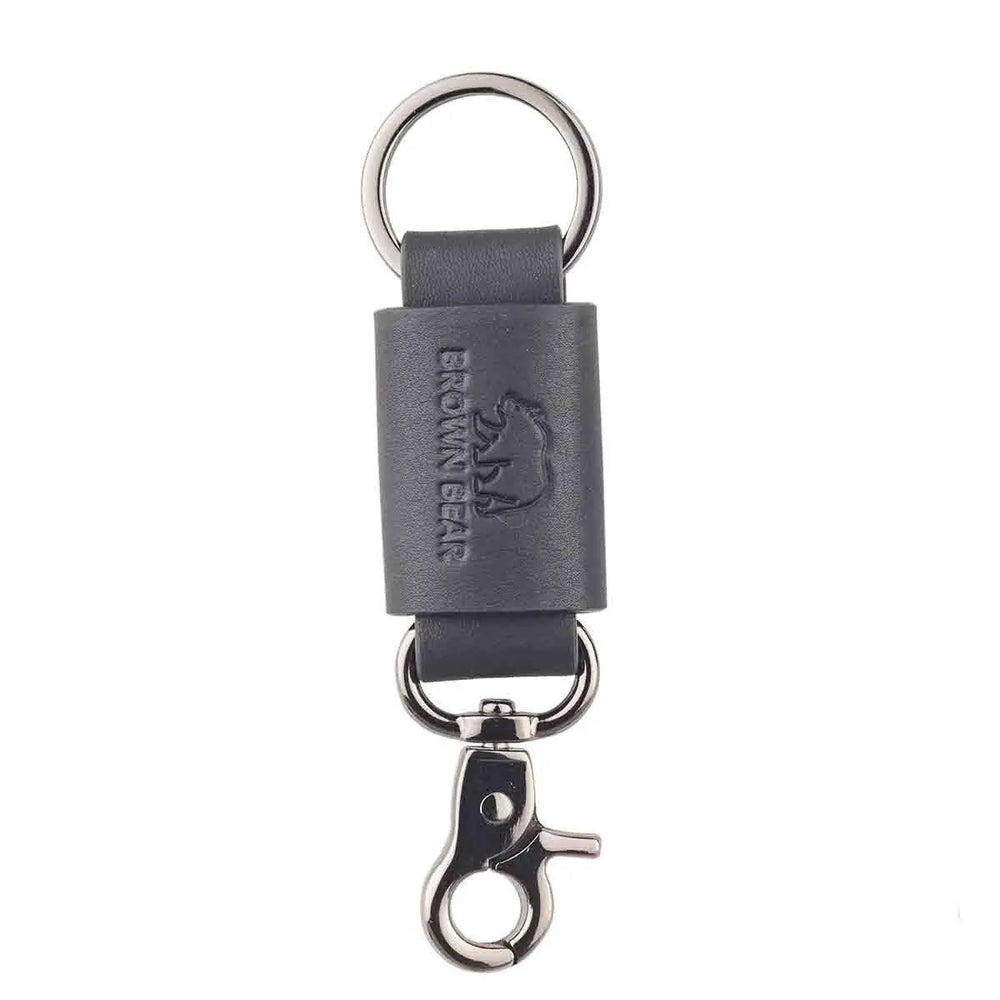 Max Key Holder in Genuine Leather - Brown Bear