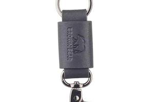 Max Key Holder in Genuine Leather - Brown Bear