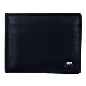 Mini Wallet for Men’s with Pocket in Genuine Leather - Brown Bear