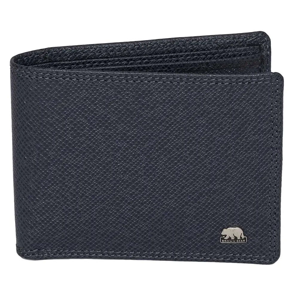 Mini Wallet for Men’s with Pocket in Genuine Leather - Brown Bear