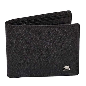 Mini Wallet for Men’s with Pocket in Genuine Leather - Brown Bear