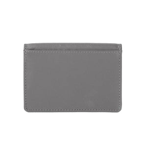 Multi piece Card Holder Wallet with Flap in Genuine Leather - Brown Bear