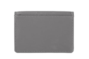 Multi piece Card Holder Wallet with Flap in Genuine Leather - Brown Bear