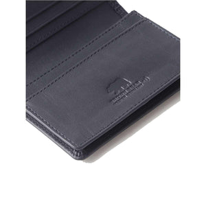 Multi piece Card Holder Wallet with Flap in Genuine Leather - Brown Bear