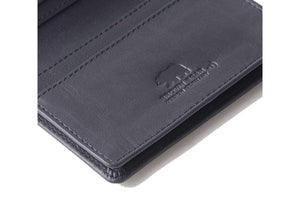 Multi piece Card Holder Wallet with Flap in Genuine Leather - Brown Bear