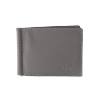 SIGNATURE MONEY CLIP HOLDER in Genuine Leather - Brown Bear