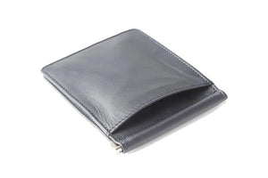 SIGNATURE MONEY CLIP HOLDER in Genuine Leather - Brown Bear