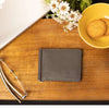 SIGNATURE MONEY CLIP HOLDER in Genuine Leather - Brown Bear