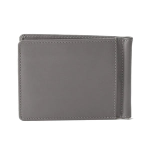 SIGNATURE MONEY CLIP HOLDER in Genuine Leather - Brown Bear