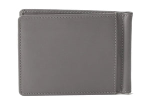 SIGNATURE MONEY CLIP HOLDER in Genuine Leather - Brown Bear