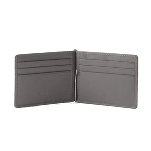 SIGNATURE MONEY CLIP HOLDER in Genuine Leather - Brown Bear