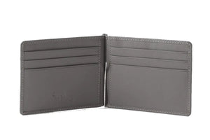 SIGNATURE MONEY CLIP HOLDER in Genuine Leather - Brown Bear