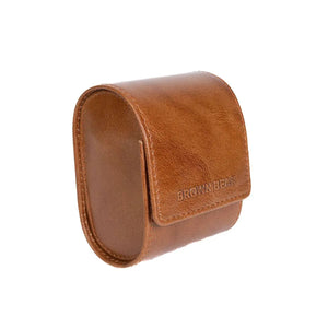 Single Watch Organizer in Genuine Leather - Brown Bear