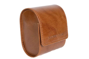 Single Watch Organizer in Genuine Leather - Brown Bear