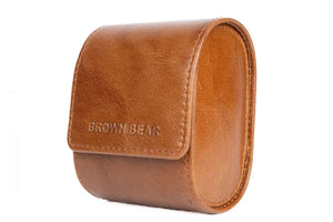 Single Watch Organizer in Genuine Leather - Brown Bear