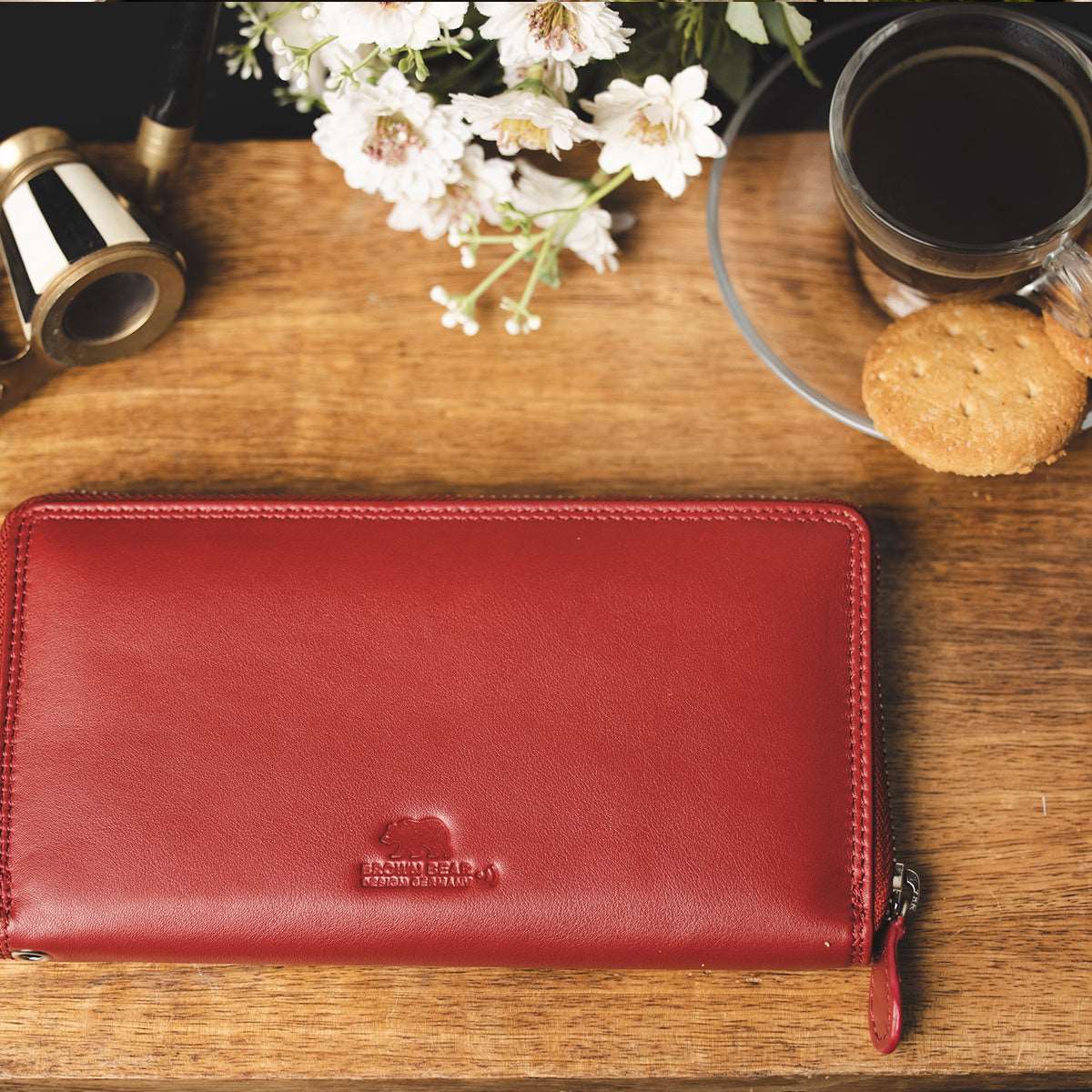 Buy Adamis Red Colour Pure Leather Coin Purse (W100) Online