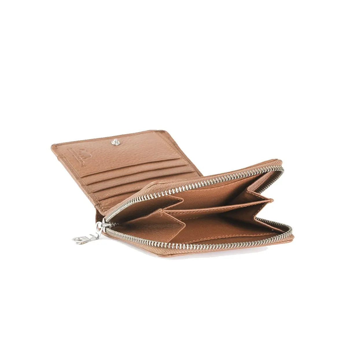Buy Women's Genuine Leather wallet-Long Purse Wallet with Multiple Card  Slots, Zip Pocket and Note Compartment (Cognac) Online at Lowest Price Ever  in India | Check Reviews & Ratings - Shop The