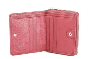 SP Lima Sleek Women’s Wallet with a Pocket Outside in Genuine Leather - Brown Bear