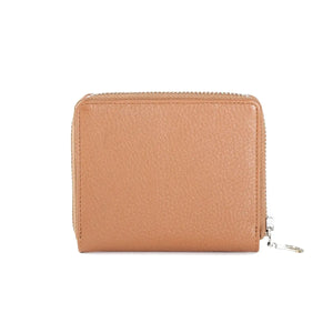 SP Lima Sleek Women’s Wallet with a Pocket Outside in Genuine Leather - Brown Bear