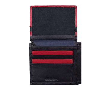 Stylish Wallets for Man with Pocket and ID Mesh in Pure Nappa Leather in Genuine Leather - Brown Bear