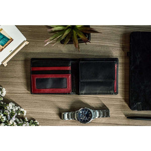 Stylish Wallets for Man with Pocket and ID Mesh in Pure Nappa Leather in Genuine Leather - Brown Bear