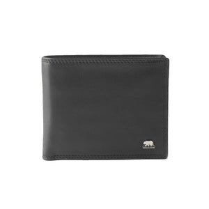 Stylish Wallets for Man with Pocket and ID Mesh in Pure Nappa Leather in Genuine Leather - Brown Bear