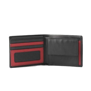 Stylish Wallets for Man with Pocket and ID Mesh in Pure Nappa Leather in Genuine Leather - Brown Bear
