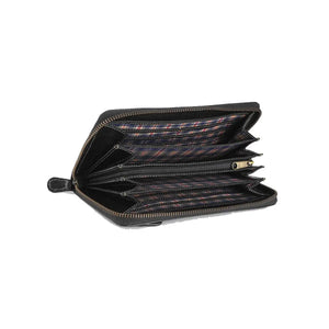 Vintage Leoni Classic Zip around Ladies Wallet with external zip pocket in Genuine Leather - Brown Bear
