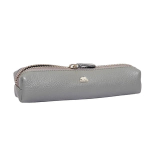 Zippered Pen Case - For Multi pens in Genuine Leather - Brown Bear